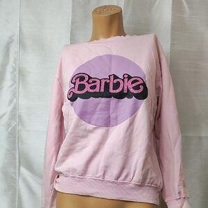 Barbie Pink Graphic‎ Sweatshirt Relaxed Fit Size XS